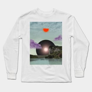 Castle Rock - Surreal/Collage Art Long Sleeve T-Shirt